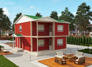 153m² Dubleks Prefabrik Ev