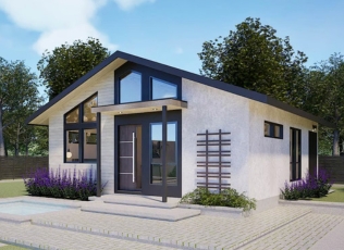 55m² Tek Katlı Çelik Ev