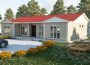 129m² Tek Katlı Prefabrik Ev