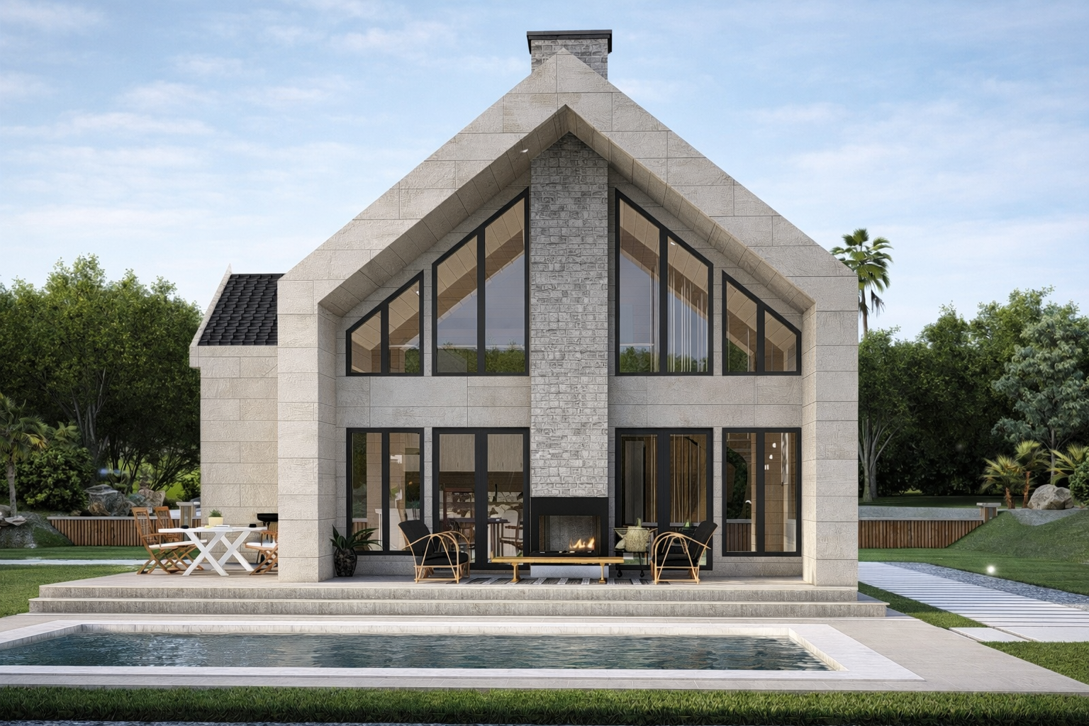 LITHOS 216 m² İki Katlı Çelik Villa