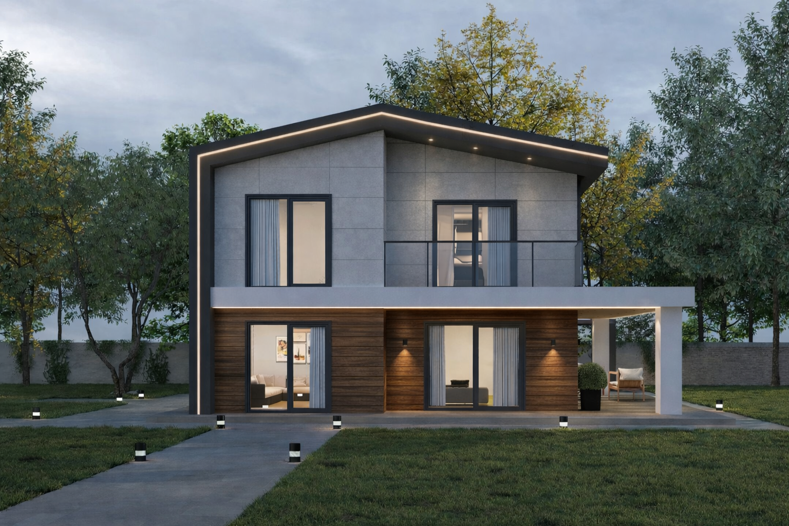 VILLA LUMINA 200 m² İki Katlı Çelik Villa